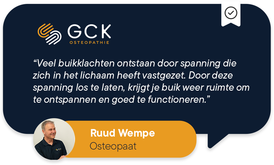 Osteopathie bij buik en darmen problemen